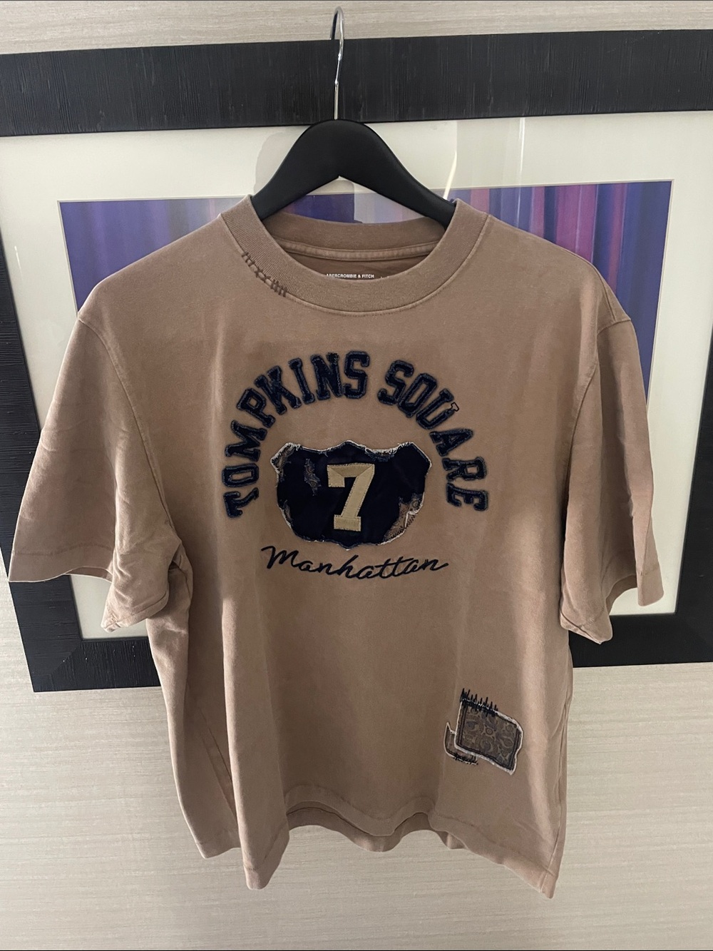 Abercrombie & Fitch Brown Manhattan Graphic Crew Tee